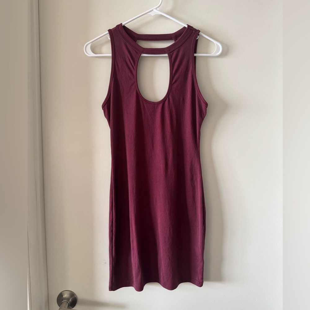 Charlotte Russe Ribbed Cutout Mini Dress